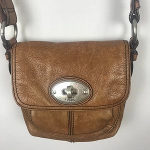 Small Leather Fossil  Crossbody Purse